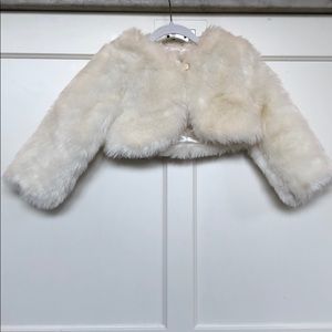Gymboree Faux fur toddler coat